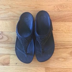Croc flip flops